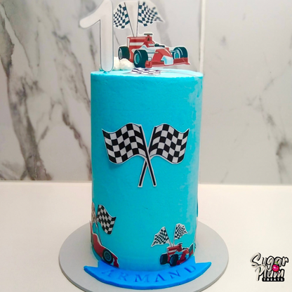 Race car Themed Mini Birthday Cake