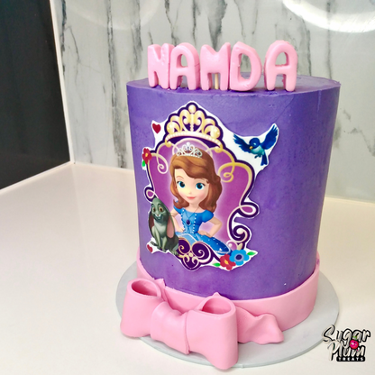 Sophia The Princess Themed Birthday Cake