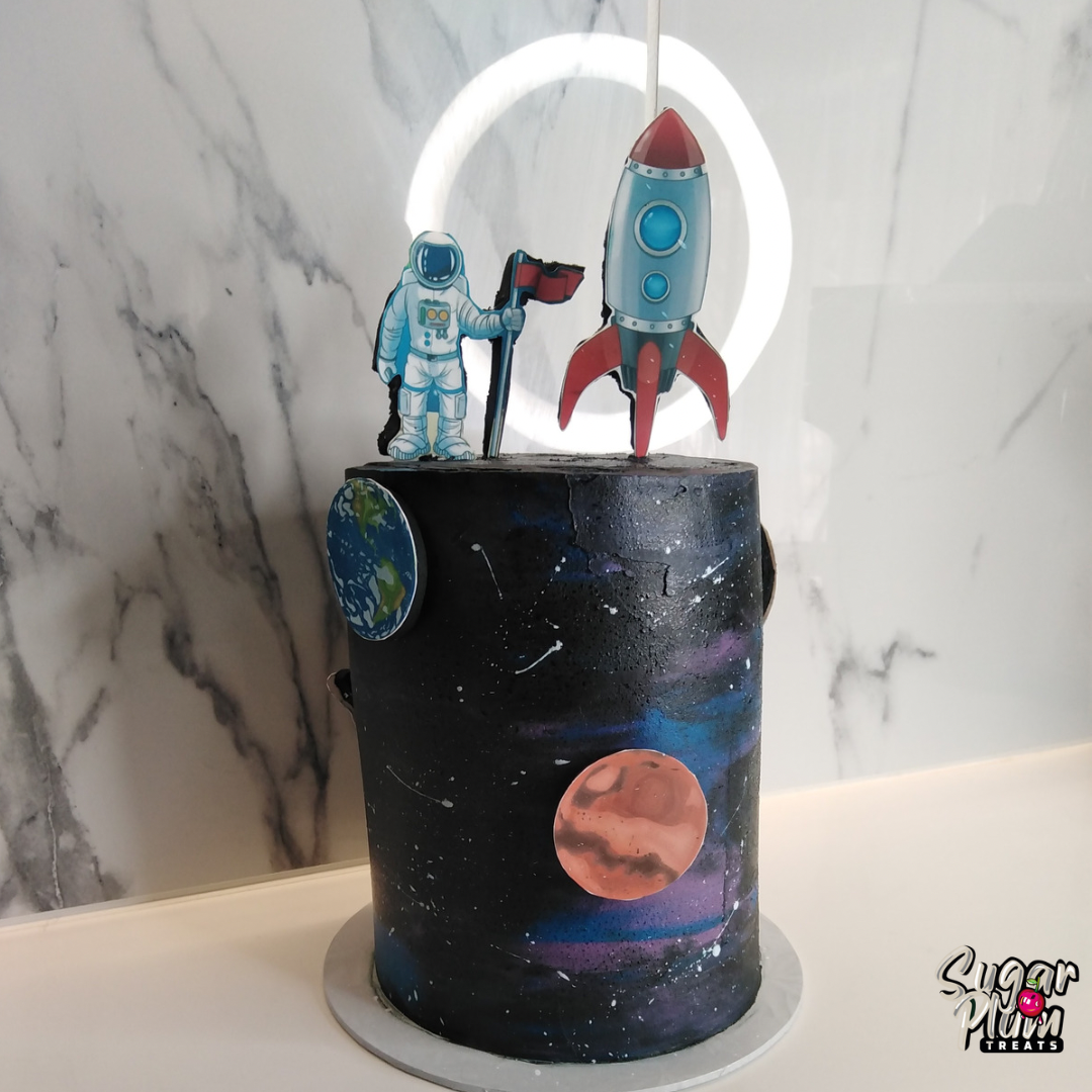 Space/Astronaut Themed Cake