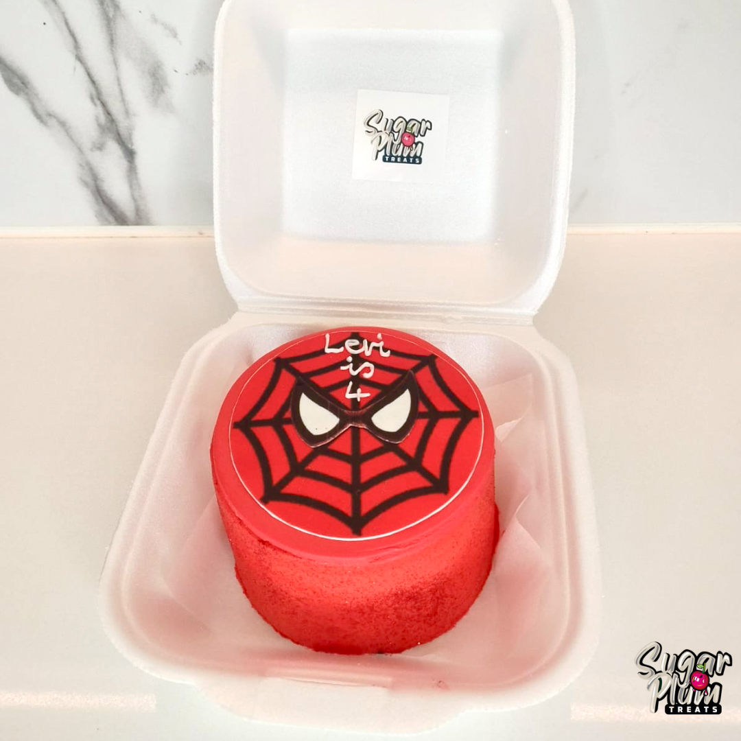 Name &Age + Spiderman Bento- Lunchbox Cake