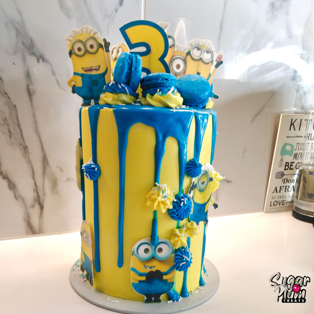 Minion Themed Birthday Cake