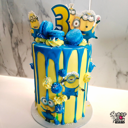 Minion Themed Birthday Cake