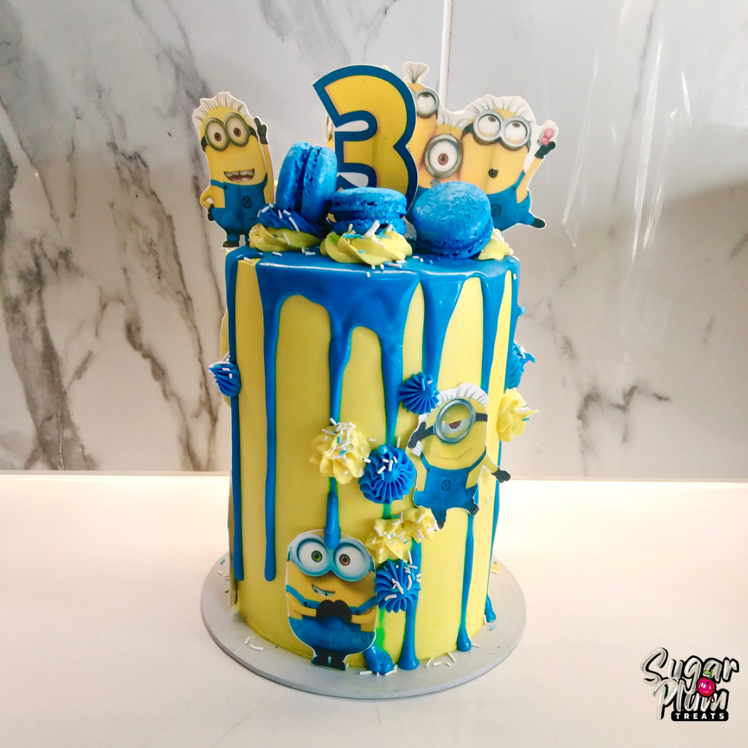 Minion Themed Birthday Cake