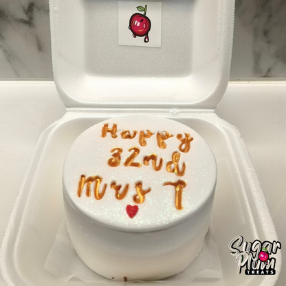 Happy Age+ Name Bento-Lunchbox Cake