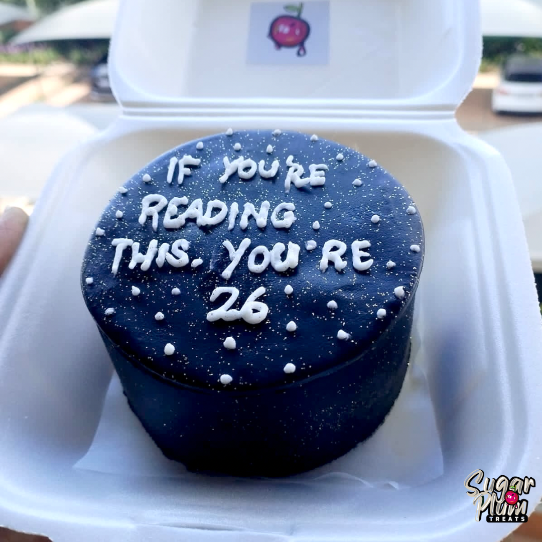 “If you’re reading this you’re” + Age Bento- Lunchbox Cake