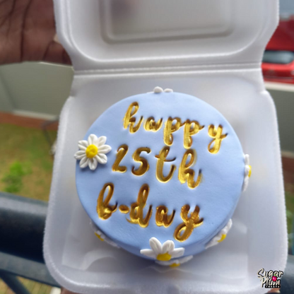 “Happy 25th Birthday” Lunchbox Cake