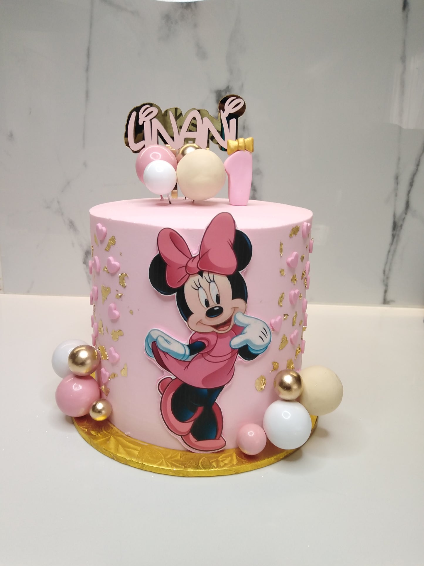 Mini Mouse Themed Birthday Cake