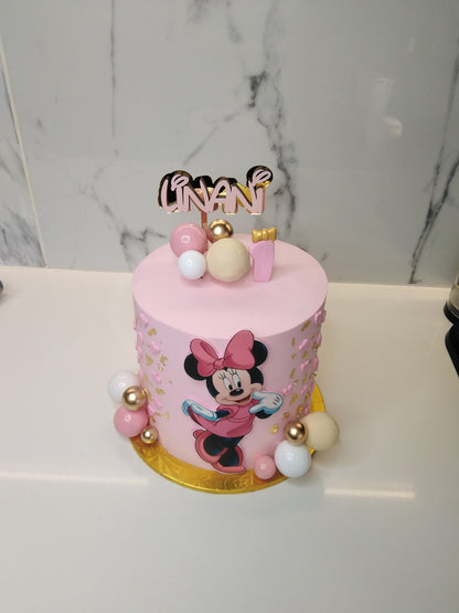 Mini Mouse Themed Birthday Cake