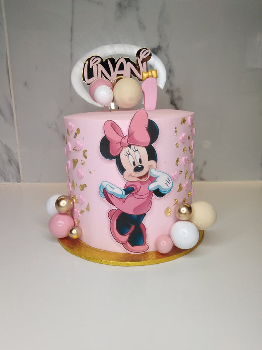 Mini Mouse Themed Birthday Cake