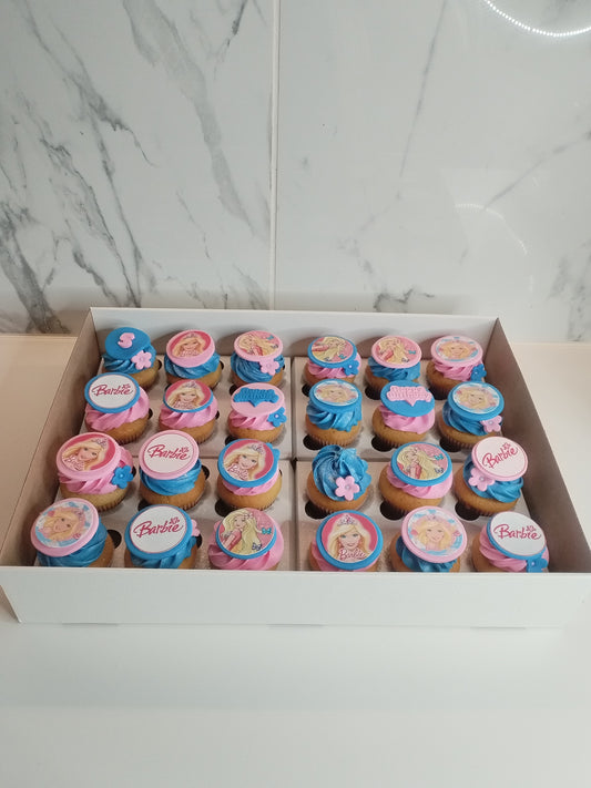 Barbie Pink & Blue Cupcakes