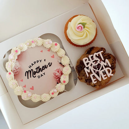 Mother's Day Variety Box Set | Bento Cake, Cupcakes & Cookies Gift