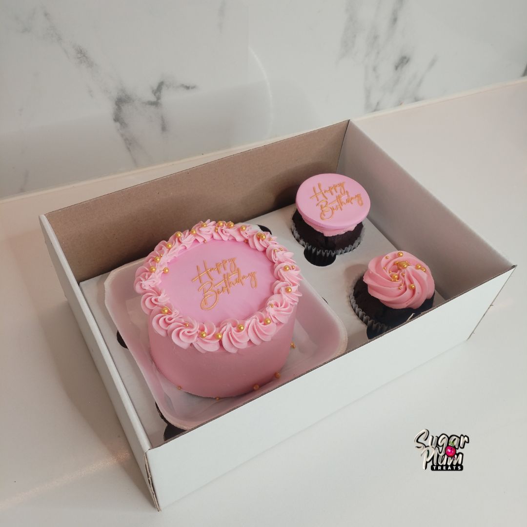 Happy Birthday with Sprinkles Bento & Cupcakes Box Set