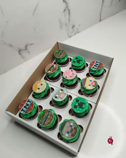 Minecraft Themed Cupcakes