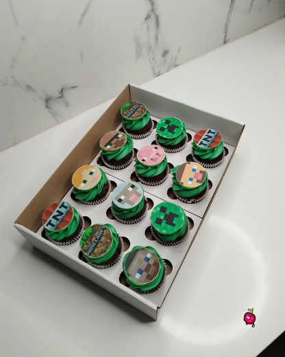 Minecraft Themed Cupcakes