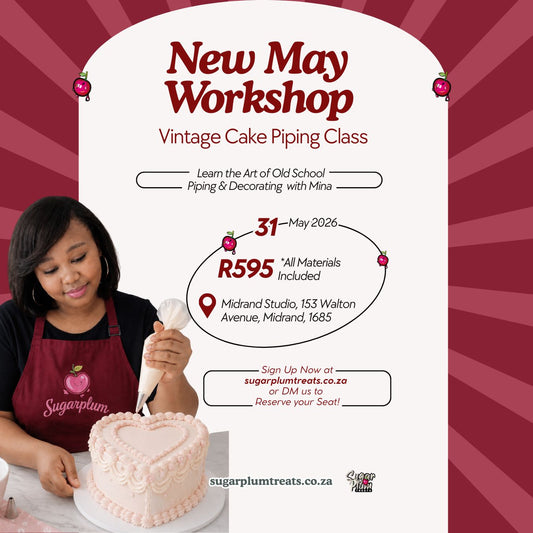 Vintage Cake Piping Class - New May Workshop