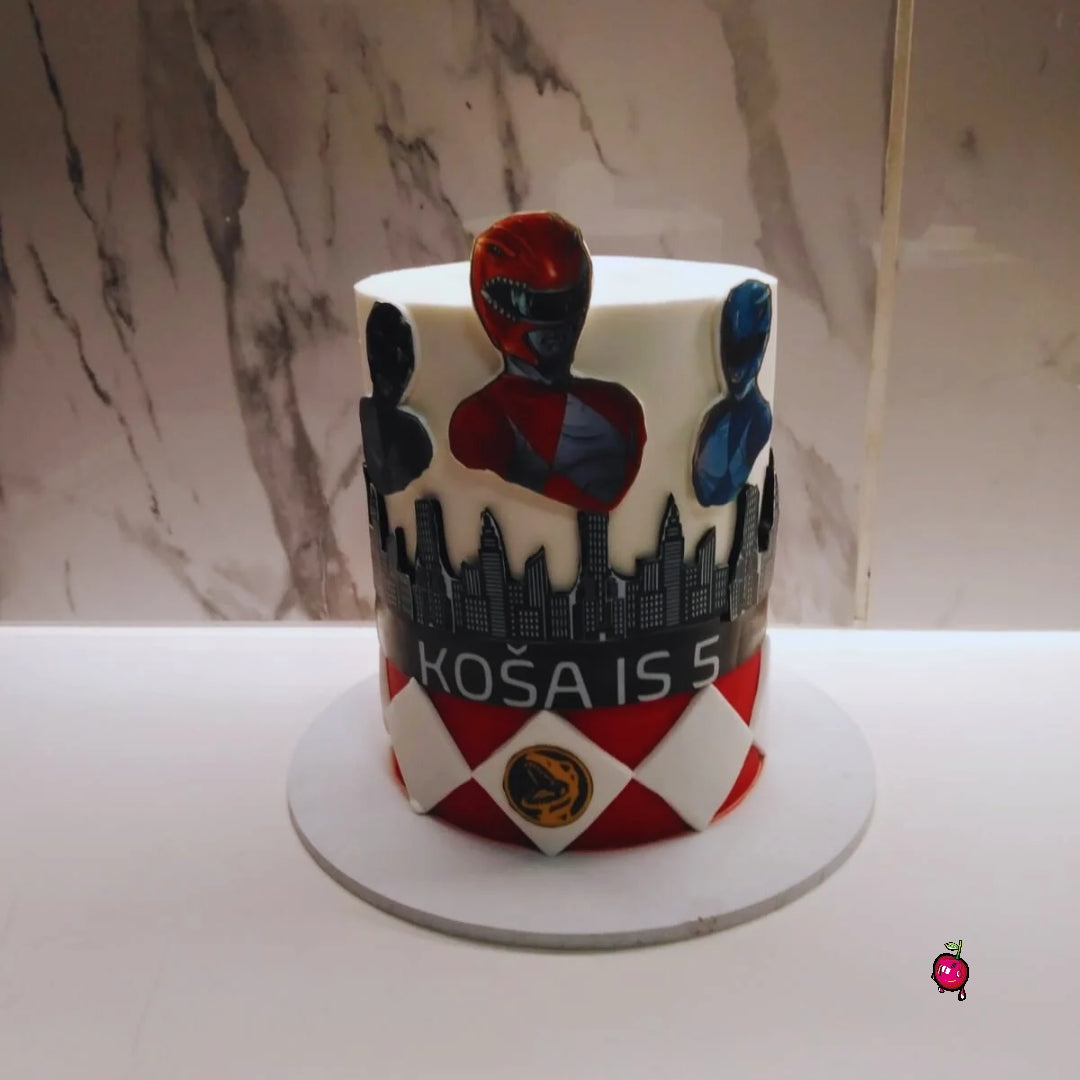 Power Rangers Superheroes Themed Cake