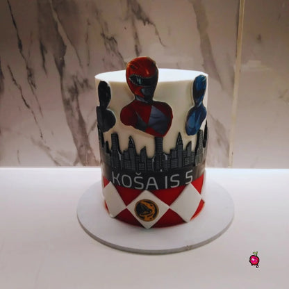 Power Rangers Superheroes Themed Cake