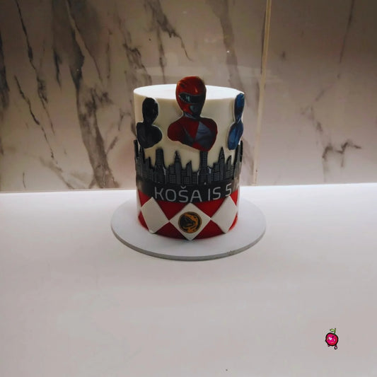 Power Rangers Superheroes Themed Cake