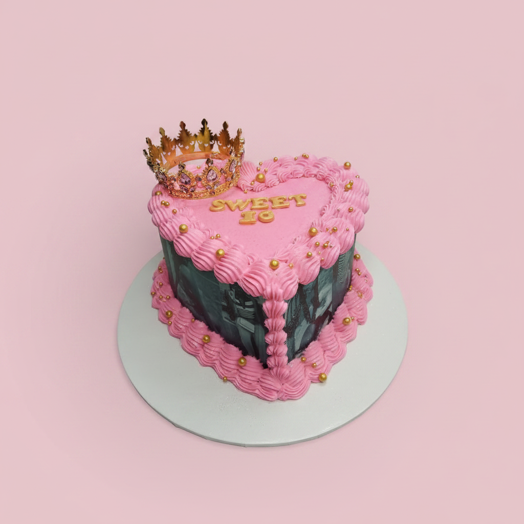 Heart Cake 3 – Light Pink Square (Retry)
